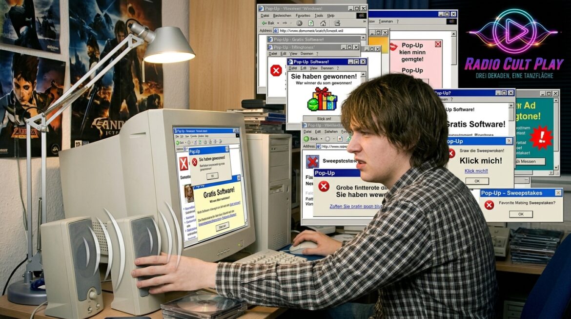 Die PopUp-Werbe-Hölle im frühen Web