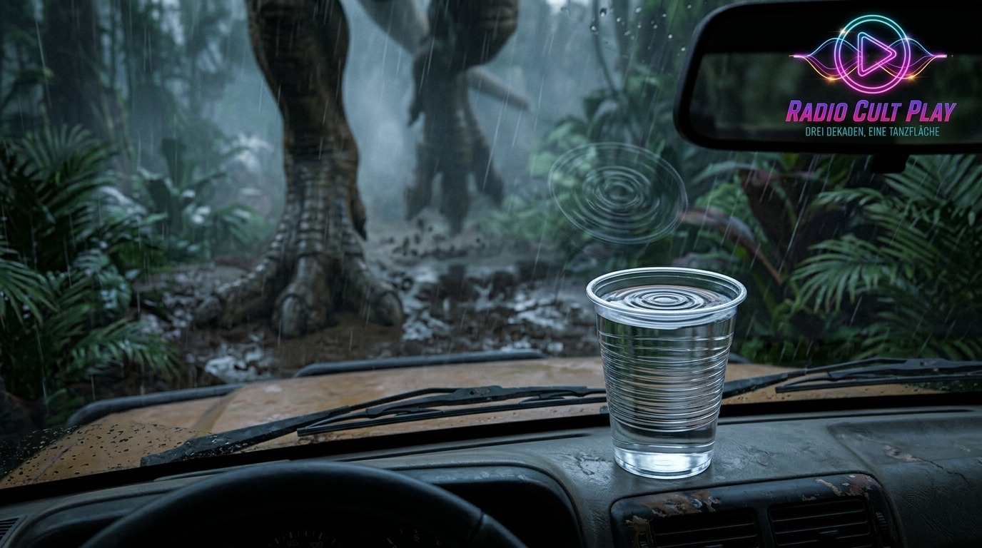 Die Rille im Wasserglass: Der Dino-Hype um Jurassic Park