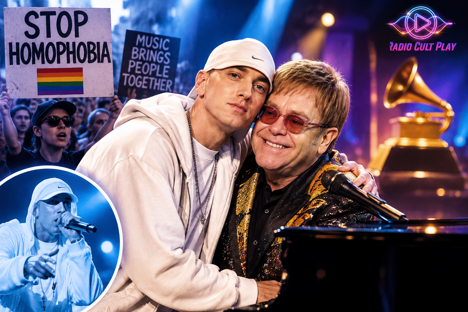 Eminem, Elton John und die Grammys gegen den Vorwurf der Homophobie