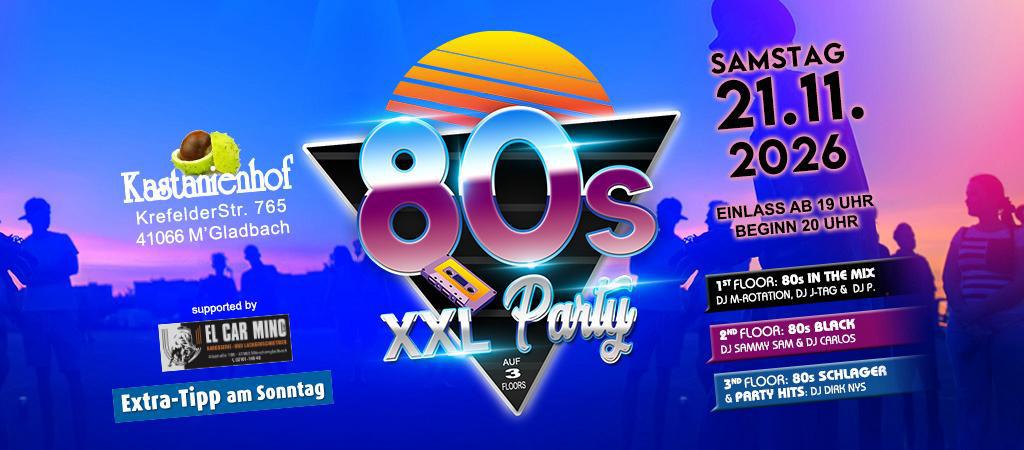 XXL 80s Party im Kastanienhof